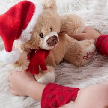 Petit Ours en Peluche de Noël