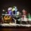Paysage de Noël avec Lumières et Mouvement (12 LED)