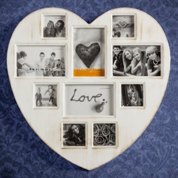 Porte-Photos Vintage Antique Heart (10 photos)