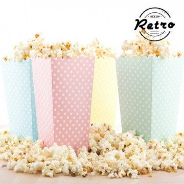 Seaux à Pop-Corn Topos Retro (pack de 10)
