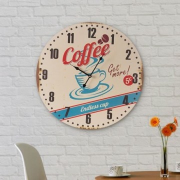 Horloge Murale Coffee Endless Cup