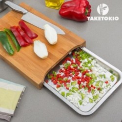 Planche à découper en Bambou TakeTokio avec Plateau