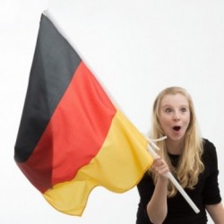 Drapeau de l'Allemagne avec Manche (90 x 60 cm)