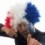 Perruque Afro Drapeau de France