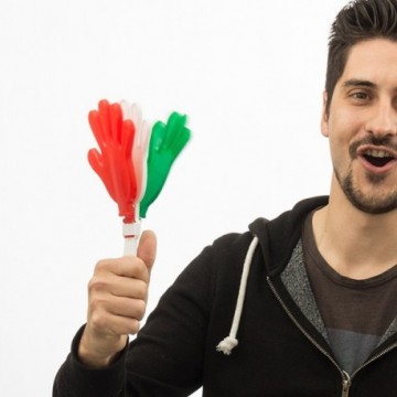 Mains Clap-Clap Drapeau de l'Italie
