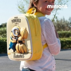 Sac à dos scolaire 3D Minion Bananas