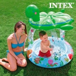 Piscine Gonflable avec Parasol Tortue Intex