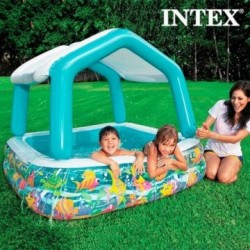 Piscine Gonflable avec Parasol Maison Intex