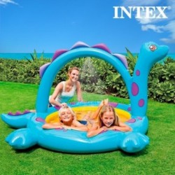 Piscine Gonflable avec Douche Dinosaure Intex