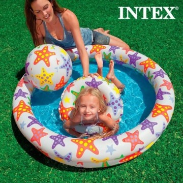 Piscine avec Gonflables Aquatiques Intex (3 pièces)