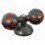 Double Sphère Disco Rotative Multicolore