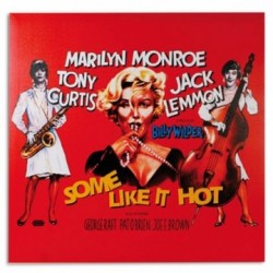 Poster Tableau Cinéma Marilyn Monroe Some Like It Hot 60 x 60 cm