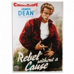 Poster Tableau Cinéma James Dean Rebel Without A Cause 50 x 70 cm