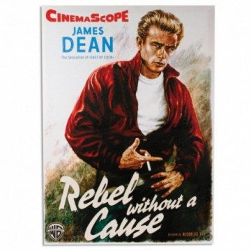 Poster Tableau Cinéma James Dean Rebel Without A Cause 50 x 70 cm