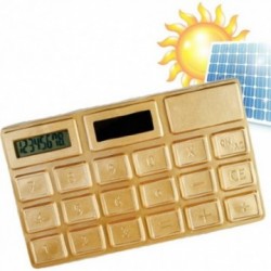 Calculatrice Solaire Or