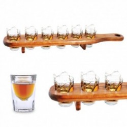 Plateau Porte Verre Shooter Bois