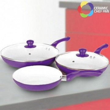 Poêles Ceramic Chef Pan (5 Pièces)