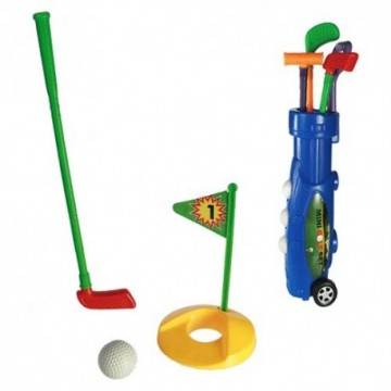 Jeu de Golf en Plastique Caddy 9 pièces