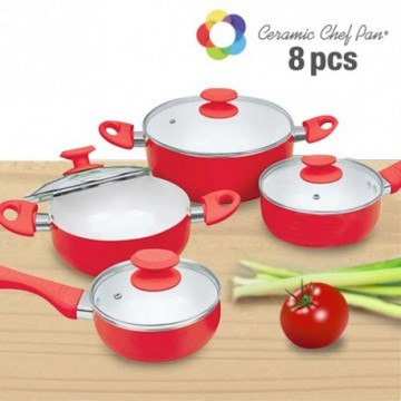 Batterie de Cuisine Ceramic Chef Pan (8 pièces)