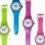 Horloge Murale Coloured Watch
