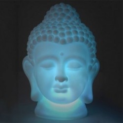 Tête Bouddha LED