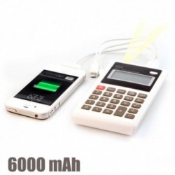 Calculatrice-Chargeur de Batterie USB 6000 mAh