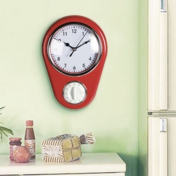 Horloge Murale Vintage Minuterie