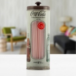Boîte Vintage pour Pailles Coca-Cola