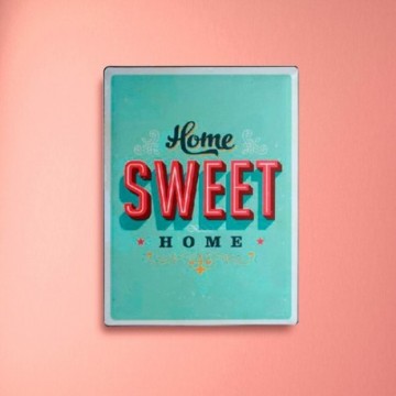 Plaque en Métal Home Sweet Home