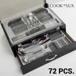 Ménagère en Acier Inoxydable Cook D'Lux (72 pièces)