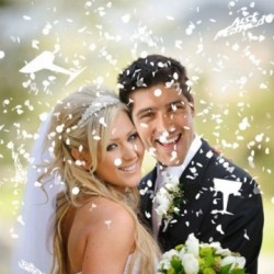 Confettis de mariage (pack de 3 sachets)