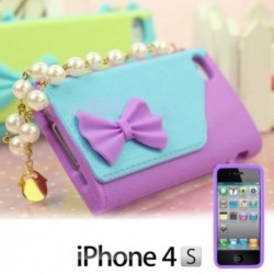 Coque iPhone 4/4S Sac avec Perles