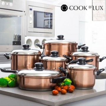 Batterie de cuisine Cook D'Lux (12 pièces)