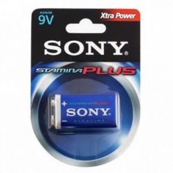 Pile Alcaline Plus Sony 6AM6 de 9V