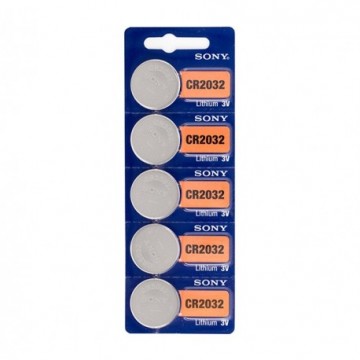 Piles bouton Lithium Sony CR2032 de 3V (pack de 5)